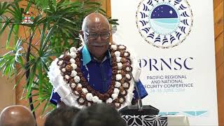 Fijian Prime Minister opens the Pacific Regional and National Security Conference [upl. by Anerahs591]