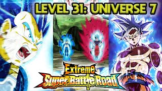 NEW EXTREME SUPER BATTLE ROAD LEVEL 31 UNIVERSE 7 Dragon Ball Z Dokkan Battle [upl. by Eednus203]