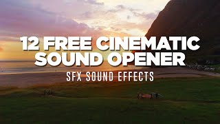 12 FREE Cinematic Opener Sound Effects  Free SFX Sound Effects [upl. by Figueroa]