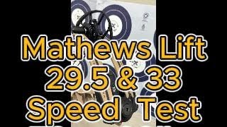 Mathews Lift 295 amp 33 70lb vs 80lb speed Test [upl. by Collar]