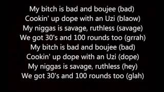 Bad and Boujee Lyrics [upl. by Eednas]