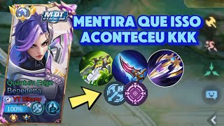 JOGUEI DE BENEDETTA E FUI CARREGADO  Benedetta Gameplay  Mobile Legends mlbbmobilelegends [upl. by Alburg396]