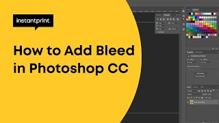 How to Add Bleed in Photoshop Setting Up Bleed Area for Printing  instantprint [upl. by Aiyram]