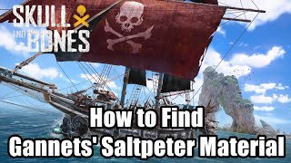 Skull and Bones How to Find Gannets Saltpeter Material [upl. by Kcaj]