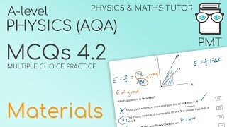 PMT MCQs 42  Materials  Physics Alevel AQA [upl. by Llerrom141]