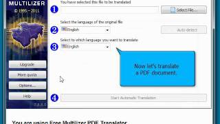 How to use Free Multilizer PDF Translator  Quick Guide [upl. by Merfe]