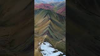 Vinicunca Rainbow Mountain in Peru video youtubeshorts peru vinicunca nature [upl. by Eldnek]