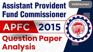 APFC 2015 GS Paper analysis [upl. by Lesly]