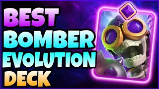 Best Bomber Evolution Deck  Clash Royale [upl. by Scribner907]