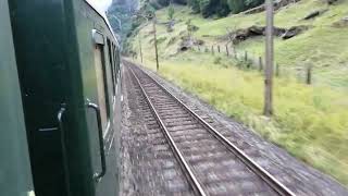 Da Erstfeld a Göschenen parte 26 video dal finestrino treno speciale Sciaffusa  Luino 27072024 [upl. by Bowden]