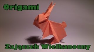 Origami  Zajączek Wielkanocny LINK DO NOWEJ WERSJI FILMU W OPISIE [upl. by Aliet696]