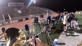 Tomball Memorial Band 2024 quotA Feast for the Eyesquot Trombone Headcam [upl. by Louanna]