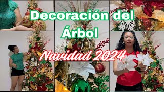 🎄 Como Decorar un Árbol de Navidad Elegante 🎄 Navidad 2024 Colores Tradicionales 🎅🏻 [upl. by Juditha]