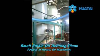 Small edible oil refining plantcooking oil refining machine for soybean oil peanut oiletc [upl. by Milka266]