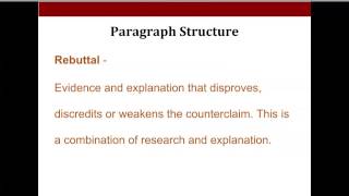 Argument Writing  Body Paragraph Format for High School [upl. by Ahsyia]