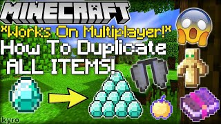 MINECRAFT OP REALMS DUPLICATION GLITCH for 121 BEDROCK [upl. by Adnima]