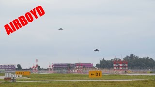 Marine Corps F35B Arriving Changi Air Base Singapore [upl. by Lesab]