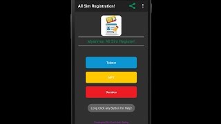 Myanmar All Sim Card Register Telenor MPT Ooredoo [upl. by Aicatsan]