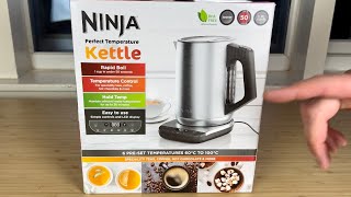 NINJA Perfect Temperature Kettle UNBOXING amp FIRST USE [upl. by Mariejeanne]