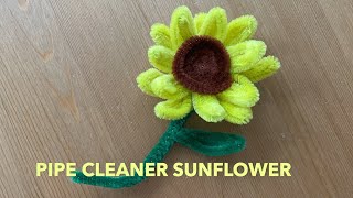 Pipe Cleaner Flowers  Sunflower [upl. by Suhpesoj]