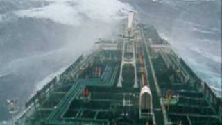 Tanker in big storm [upl. by Nilknarf865]