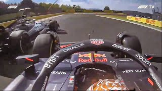 Max Verstappen Crash  ON BOARD  2024 Hungarian F1 GP [upl. by Elocyn]