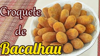 Deliciosos Croquetes de Bacalhau  Aprenda como fazer esta receita fácil com este passo a passo [upl. by Whipple536]