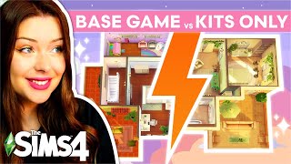 Base Game vs Kits Only Build Challenge in The Sims 4 [upl. by Mort]