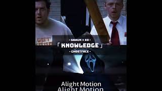 Shaun  Ed vs Ghostface alightmotion edit 1v1edit scream ghostface 1v1 [upl. by Arracot]