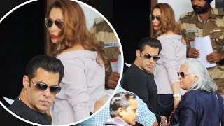 Salman Khan With LADY LOVE Iulia Vantur Leaves For Delhi  HT Leadership Summit [upl. by Eilrak]