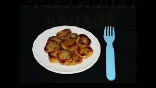 Fried Honey Banana caramelized banana simple dessert with banana [upl. by Noremak]