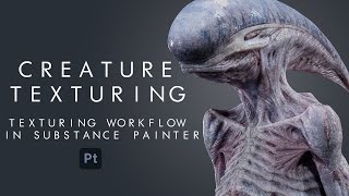 How to Make HANDPAINTED Creature SKIN TEXTURES in SUBSTANCE PAINTER [upl. by Wendy]