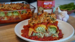 Recette Cannelloni ricotta épinard et sauce tomate Mutti [upl. by Ilenna611]