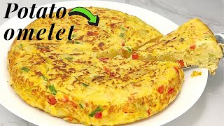 HEALTHY SPANISH OmeletteTORTILLA  easy recipe EVER [upl. by Anikram]