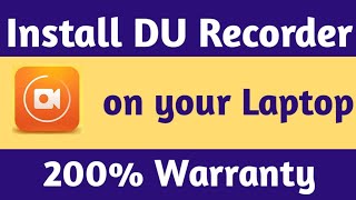 How To Install Du Recorder On PC  How To Download DU Recorder On PC Du Recorder For PCDU Recorder [upl. by Glyn]