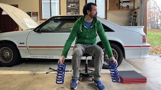 Fox Body Mustang Rear Lowering Springs Installation [upl. by Audra480]