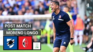 SampdoriaBari  Serie BKT 202425  Intervista post match di Moreno Longo [upl. by Nosyt135]