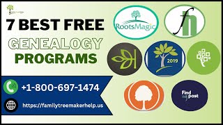 7 Best Free Genealogy Programs For Beginners  Top Free Family Tree Makers  Best Family Tree Maker [upl. by Purington670]