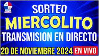 🔰🔰 EN VIVO LOTERIA SORTEO MIERCOLITO 20 de NOVIEMBRE de 2024  Loteria Nacional de Panamá [upl. by Haimehen]