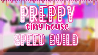 Preppy Tiny House 🏡💗 in Adopt me Speed build roblox [upl. by Elgna]