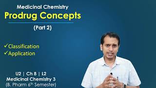 Prodrug Concepts Part 2 Classification and Applications of Prodrug  Medicinal Chemistr3 [upl. by William319]