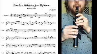 Careless Whisper Xaphoon pocket sax Tutorial with Sheet Music [upl. by Merola]