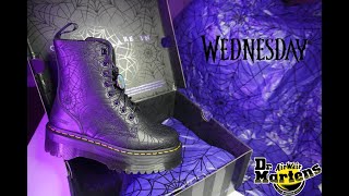 Dr Martens X Wednesday  Jadon Spiderweb Platform Boots [upl. by Red]