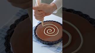 No Oven Needed Caramel Chocolate Tart a Wonderful shorts shortsfeed chocolatecake [upl. by Arihay]