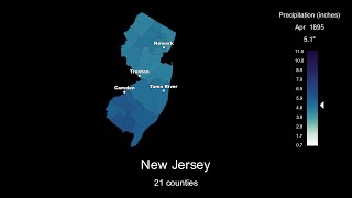 Is the precipitation in April decreasing in New Jersey [upl. by Arodoeht]