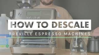 How to Descale Breville Espresso Machines [upl. by Adierf]