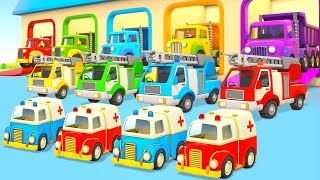 Helper cars amp Emergency vehicles for kids New episodes of car cartoons Cars games for kids [upl. by Tamah]