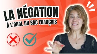 Négation au bac français  2 points à la question de grammaire  🥇 [upl. by Brocklin]