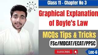 Graphical Explanation of Boyles Law  Graphs amp McQs Tricks  Class 11 Chapter 3 [upl. by Katha]