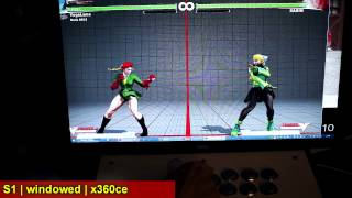 SFV input delay S1 vs S2 vs Online vs Windowed vs x360ce [upl. by Conlon164]